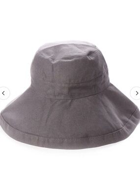 Wide Brim Sun Hat in Slate Gray